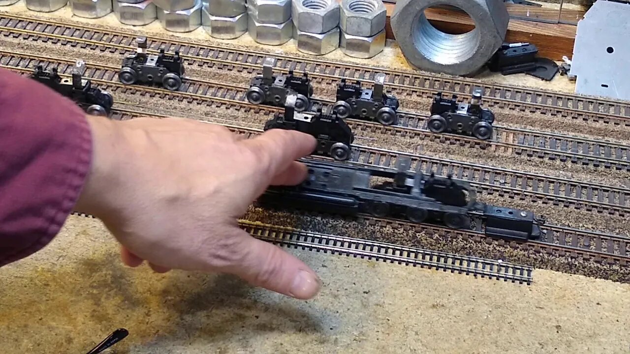 Athearn SD45 GP35 rebuild part 12 frame mount couplers height