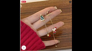Creative Happy Christmas Time Earrings