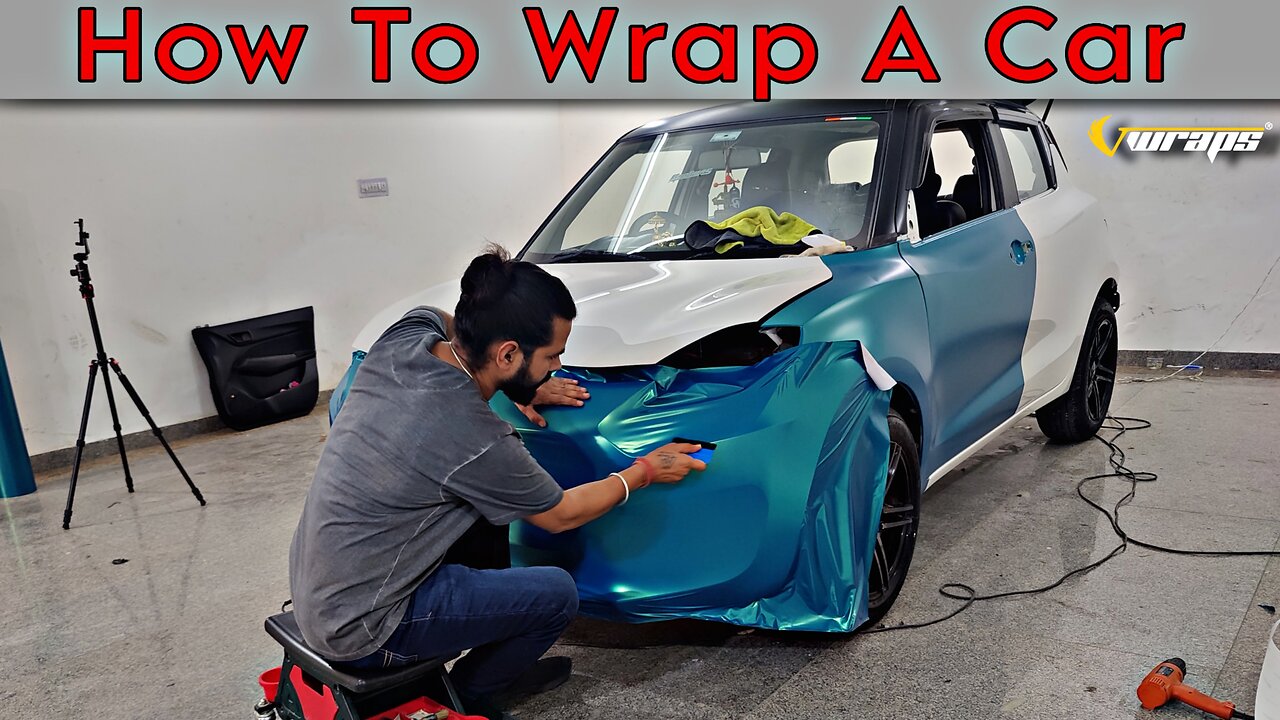 We Wrap this Maruti Suzuki Swift in Cool Teal colour | Vwraps Sikar