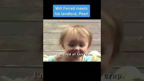 Will Ferrell meets his landlord, pearl￼ 👶 w/ #thelandlord #willferrell #pearl #shorts