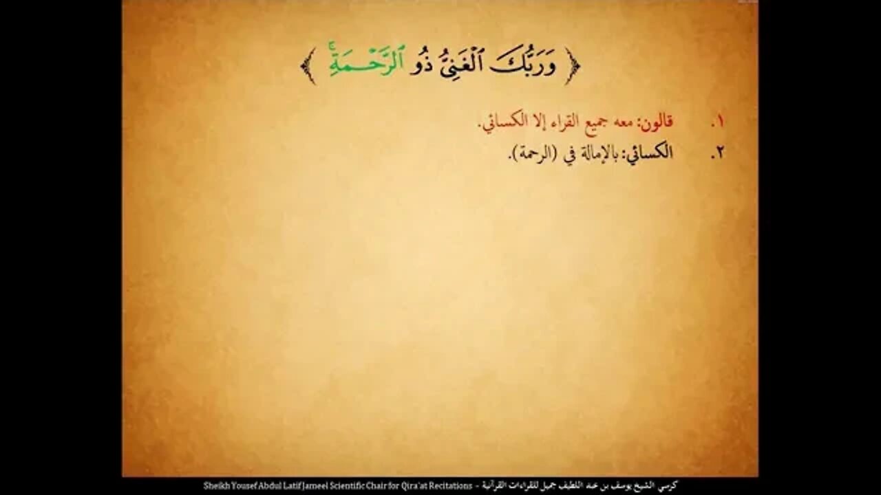 58 ‏‏الربع الثامن و الخمسون لهم دار السلام
