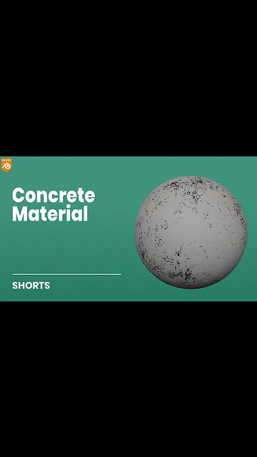 How to make a procedural concrete material in Blender [3.5] | Textures & Materials | #shorts