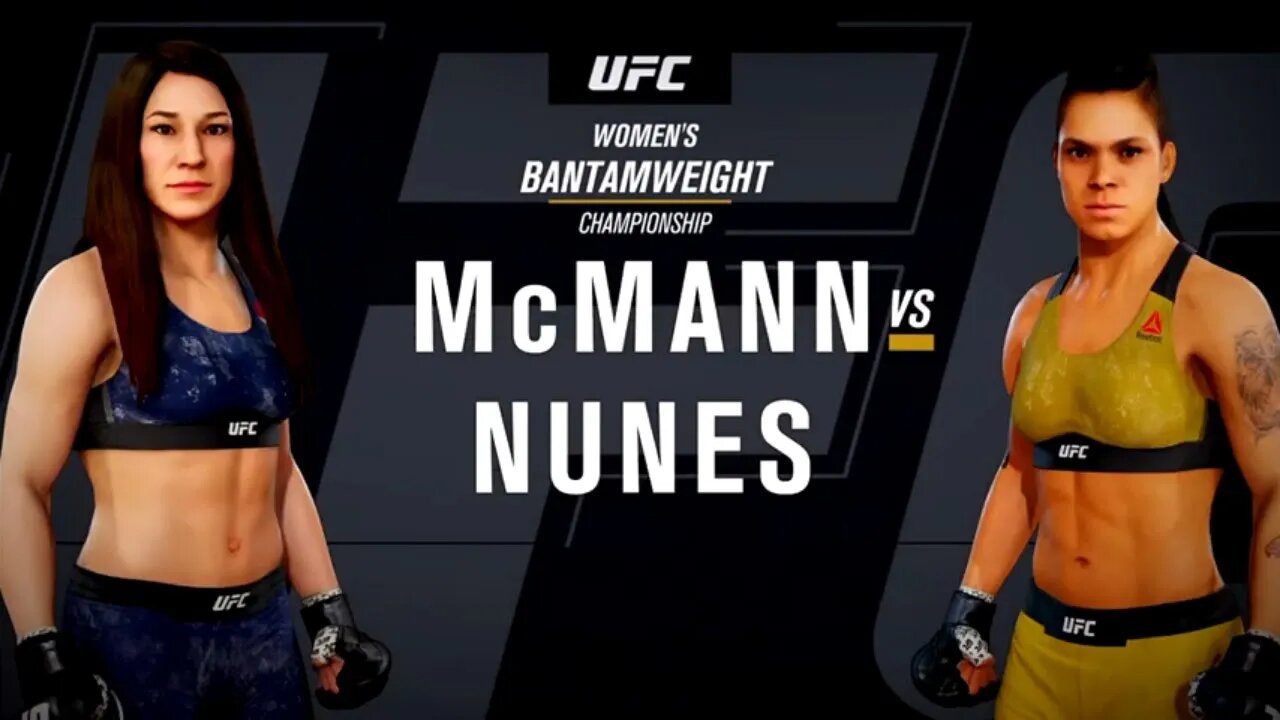 EA Sports UFC 3 Gameplay Amanda Nunes vs Sara McMann