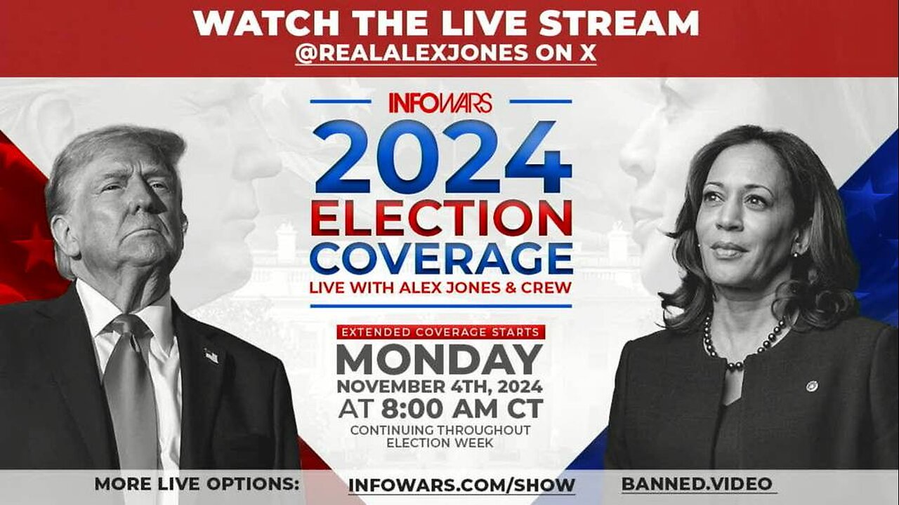 FULL SHOW — ELECTION NIGHT 2024: Alex Jones & Special Guests Deliver POWERFUL Analysis Of The Most Important Election In World History! — Donald Trump Is President-Elect Of The United States!