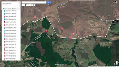 [ Izyum Front ] Russian forces captured Dolyna & Dovhenke; Fighting continues at Krasnopillya