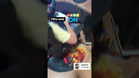 O filho está On! #capangagamer #gamer #gaming #fortnite #fortnite+Naruto #naruto