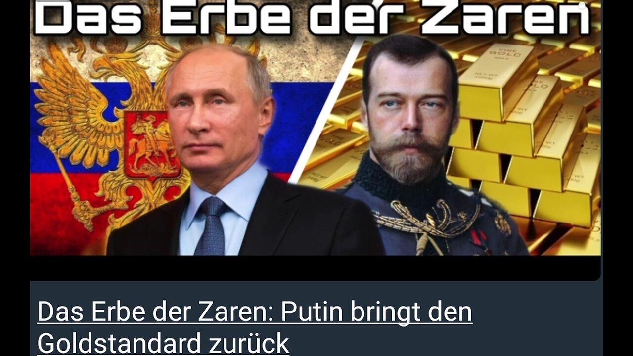 Das Erbe der Zaren: Putin bringt den Goldstandard zurück