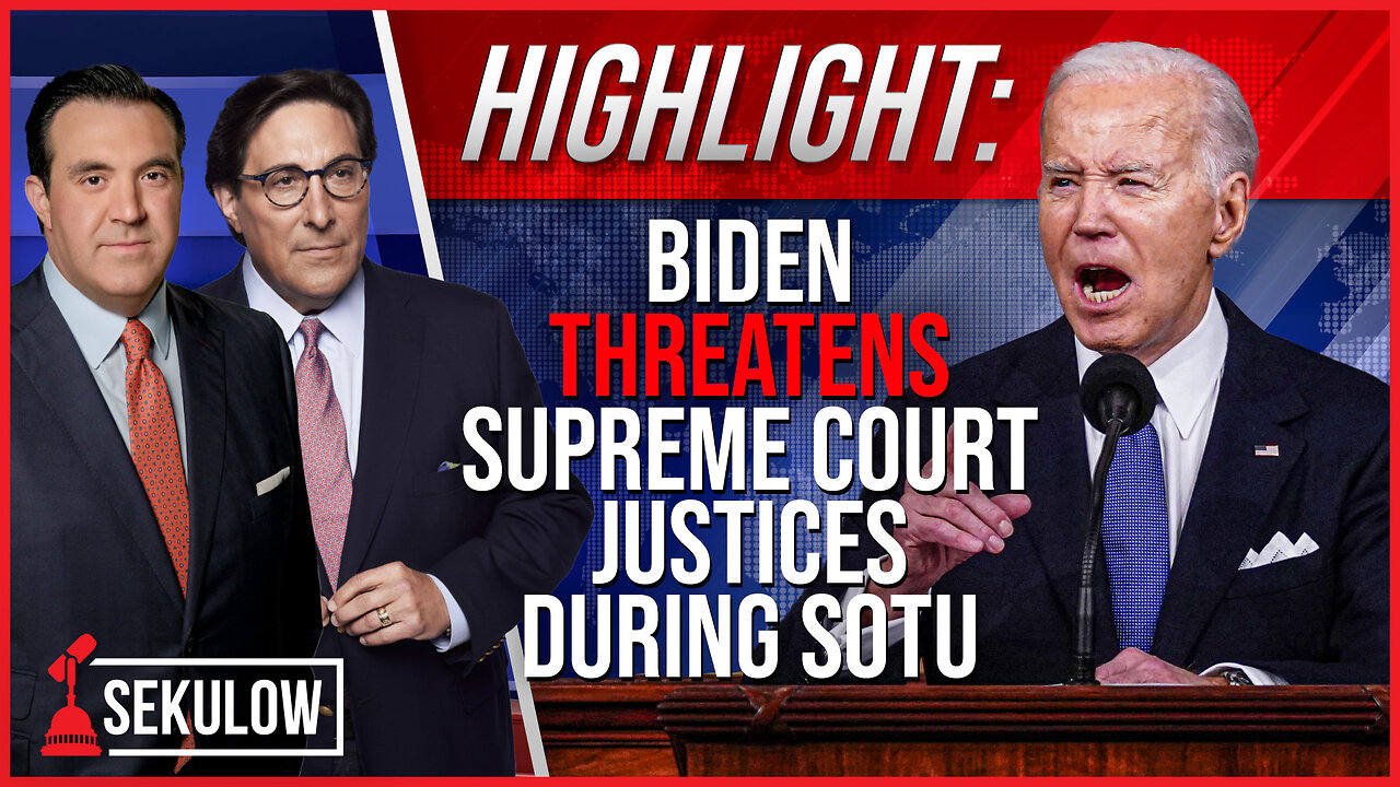 HIGHLIGHT: Biden THREATENS Supreme Court Justices During State of the Union