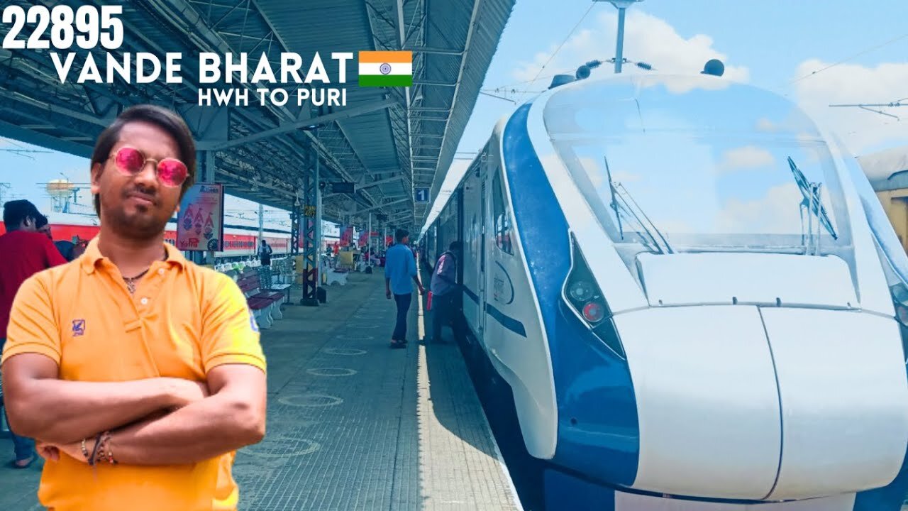 Train To PURI | 22895 Howrah To Puri | Puri Vande Bharat Express Full Journey Vlog 2023 | By AKV..🚅🚅