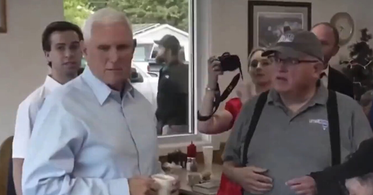 Mike Pence Shoots Down Heckler Telling Him to Get the 'F*** Out of Iowa'