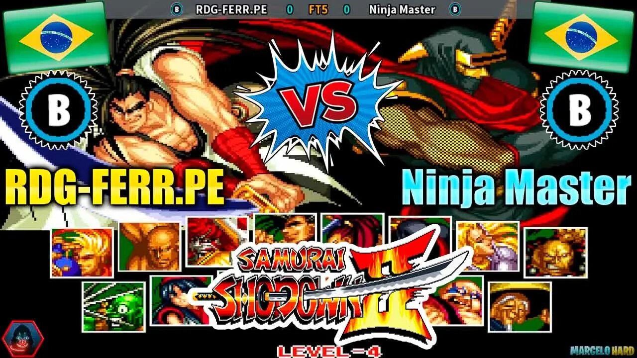 Samurai Shodown II (RDG-FERR.PE Vs. Ninja Master) [Brazil Vs. Brazil]