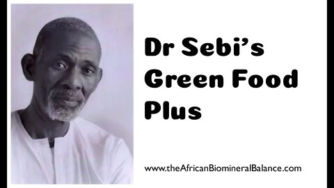 DR SEBI'S GREEN FOOD PLUS (INGREDIENTS)