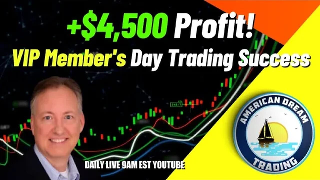 $4,500 Profit In A Day - VIP Member's Epic Day Trading Success In The Stock Market