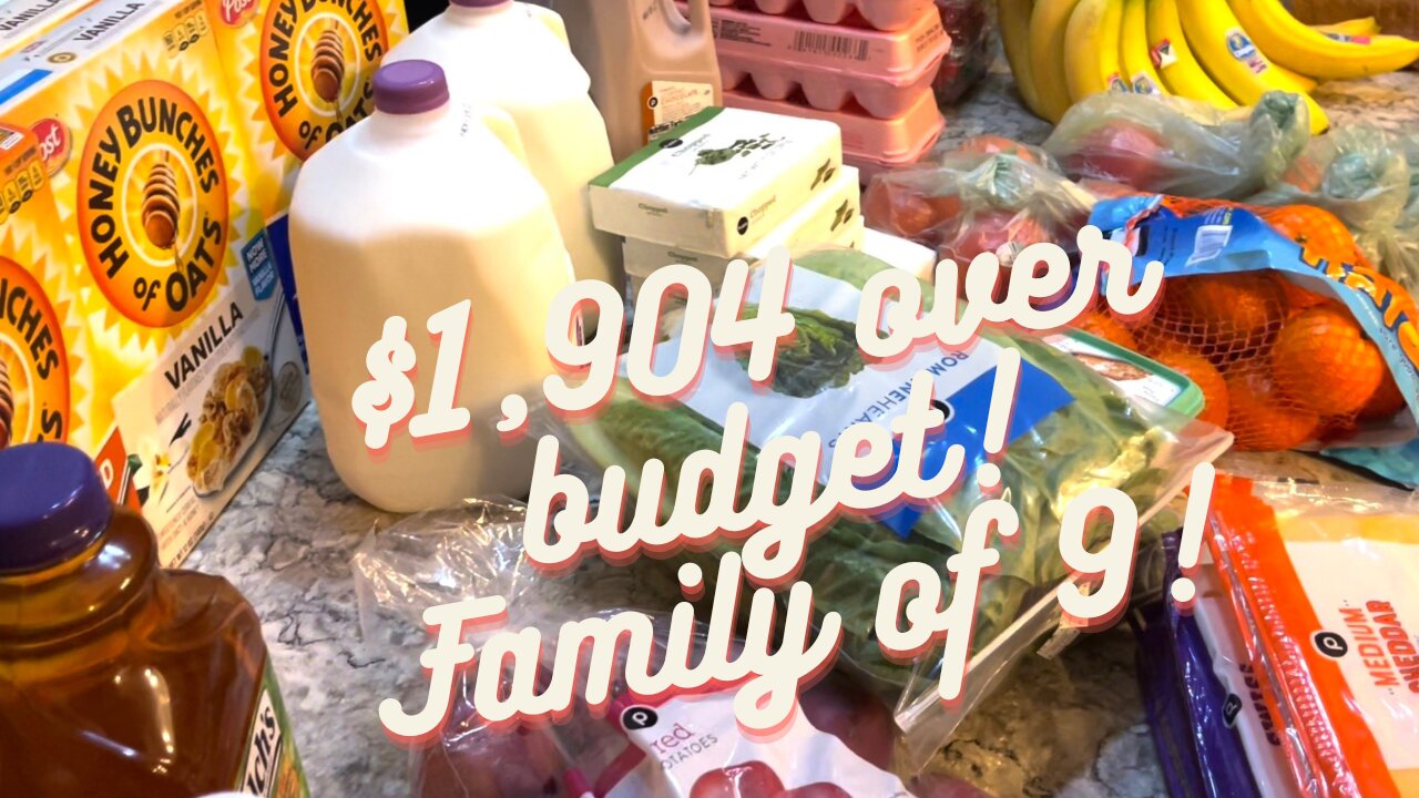 Over budget AGAIN! | March 2023 Grocery Budget | Family of 9!