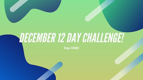 12 Day Challenge -Day #1