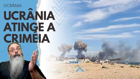 UCRANIANOS atingem BASE AÉREA de SAKI em NOVOFEDORIVKA, a mais de 250 KM, em plena CRIMÉIA OCUPADA