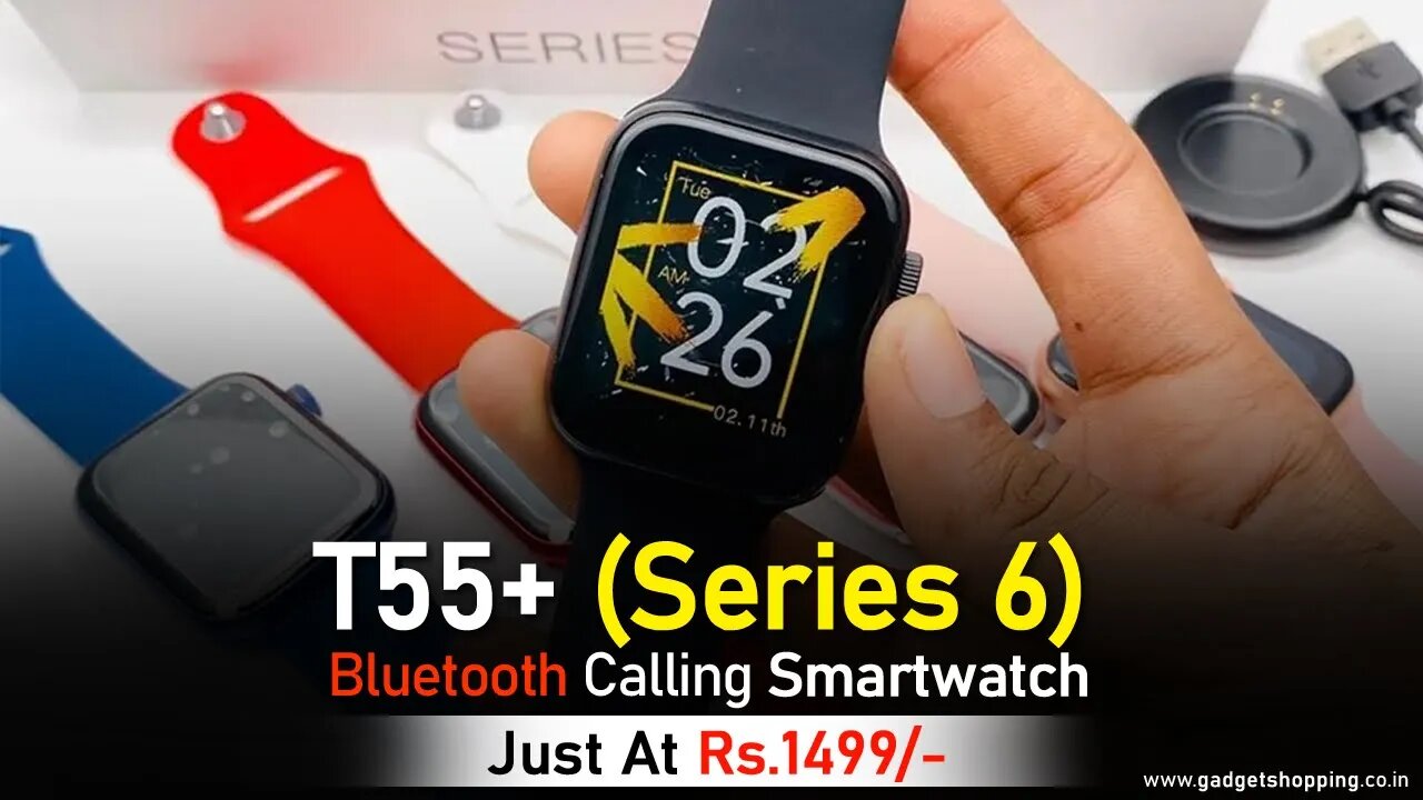 Buy T55+ Series 6 Bluetooth Calling #smartwatch #t55plus Branded Watch(⌚)