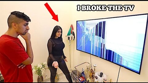 I BROKE MY SISTERS 100 INCH TV...
