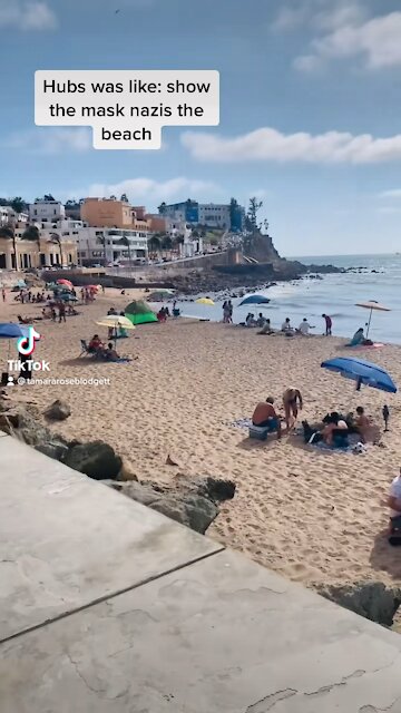 Nobody masks up on the beach. Duh 🙄