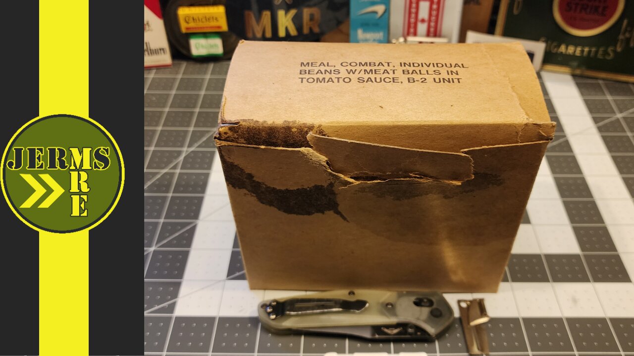 Vintage Cigarettes!! 1972 Meal Combat Individual (MCI) Beans w/ Meatballs In Tomato Sauce