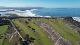 Mallacoota Golf & Country Club end of May 2021, drone view 1080P