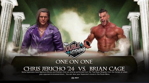 WWE 2k24 Chris Jericho vs Brain Cage