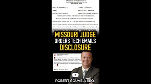 Big Tech Collusion Lawsuit's Discovery Order #shorts
