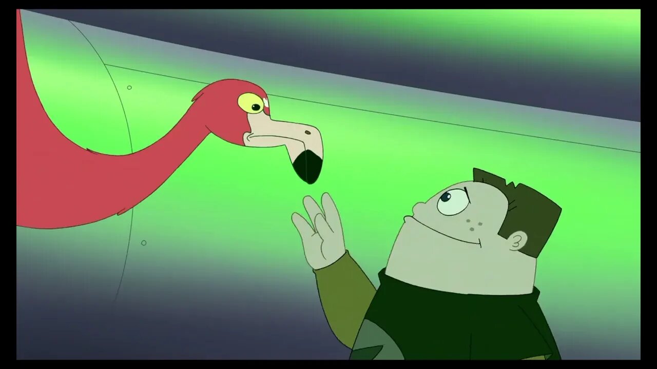 Buford says goodbye to the whalemingo | Phineas and Ferb