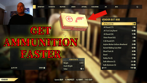 HOW TO GET AMMUNITION FASTER IN FALLOUT 76