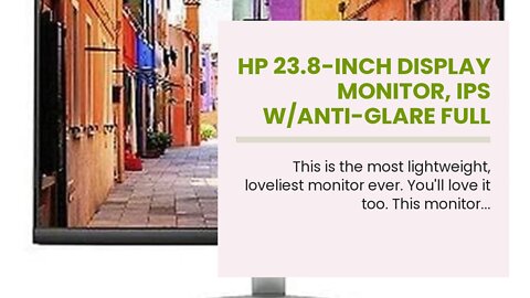 HP 23.8-inch Display Monitor, IPS w/Anti-Glare Full HD 1920x1080 VGA HDMI Edge-to-Edge Screen (...
