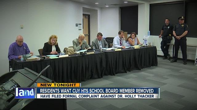 Cuyahoga Heights residents file complaint, want Holly Thacker removed from school board