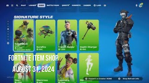 Fortnite Item Shop|August 31, 2024