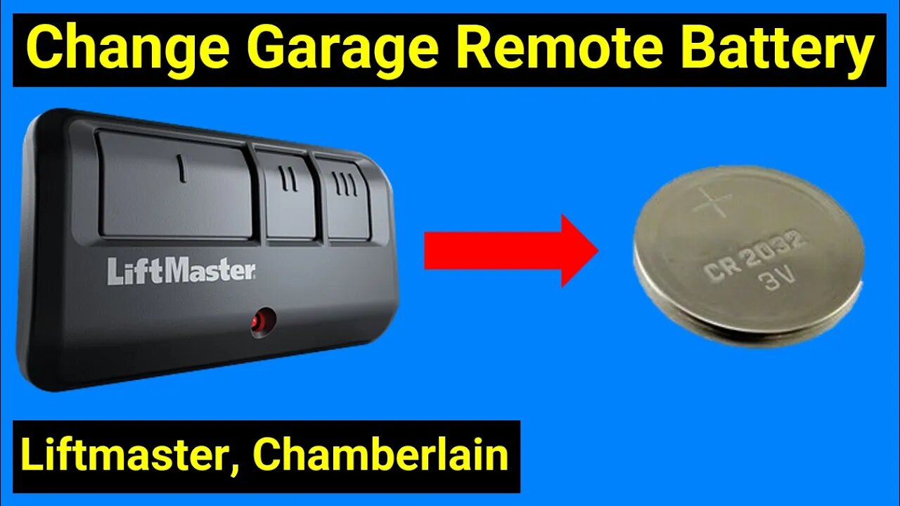✅ Liftmaster Garage Door Remote ● How to Change the Battery ● Chamberlain