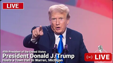 President Trump Hosts a Town Hall in Warren, Michigan - 9/27/24