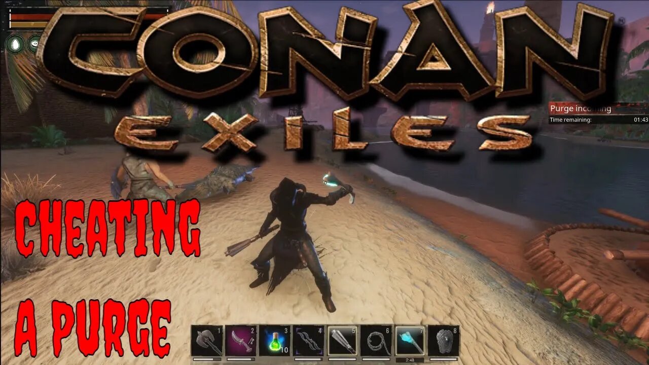 A Simple Conan Exiles Purge Knocking Out The Thralls By The New Maze Build