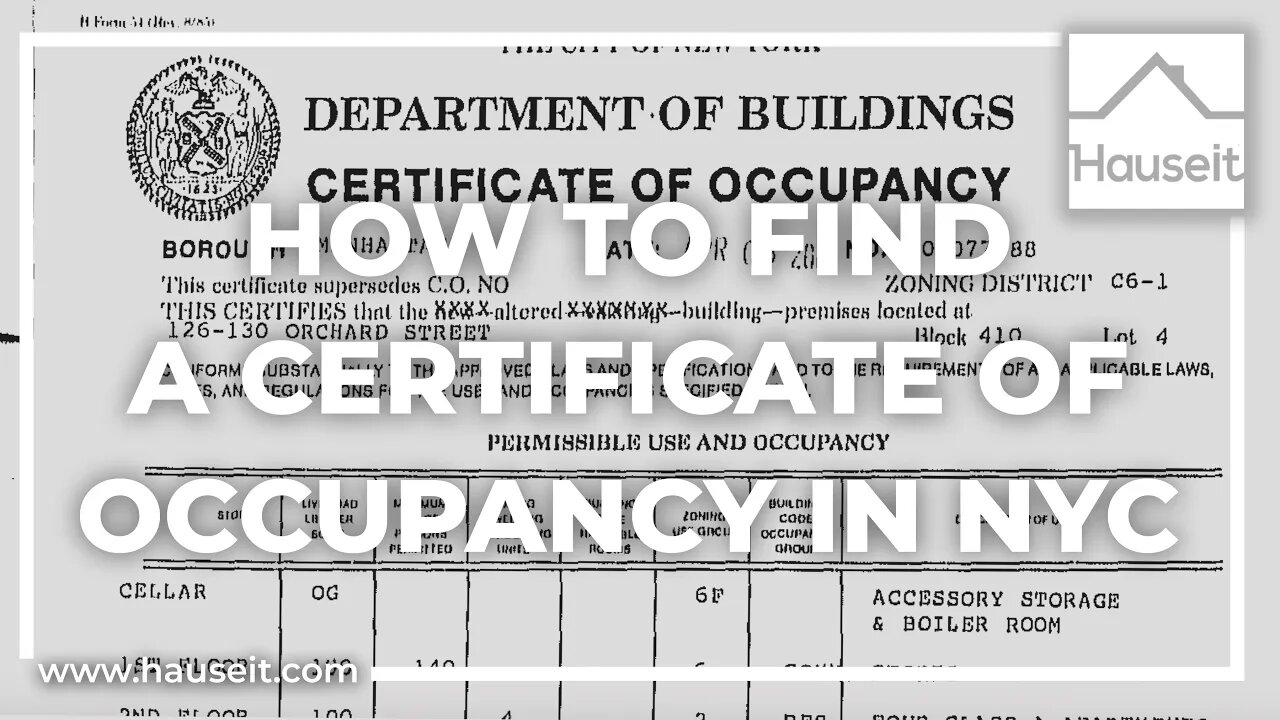 How to Find a Building Certificate of Occupancy NYC [Tutorial]