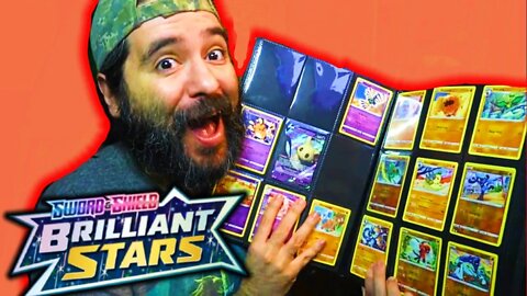 MY BRILLIANT STARS POKÉMON CARD BINDER! Completed Set?! | 8-Bit Eric