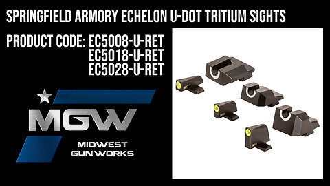 Springfield Armory Echelon U-Dot Tritium Sights