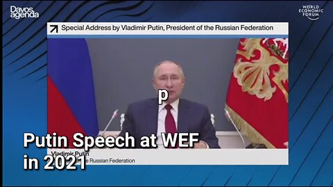 Putin's Speech at WEF in 2021