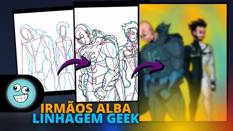 Gabriel Batman Style & André Spiderman Style - Drawing (@Linhagem Geek )