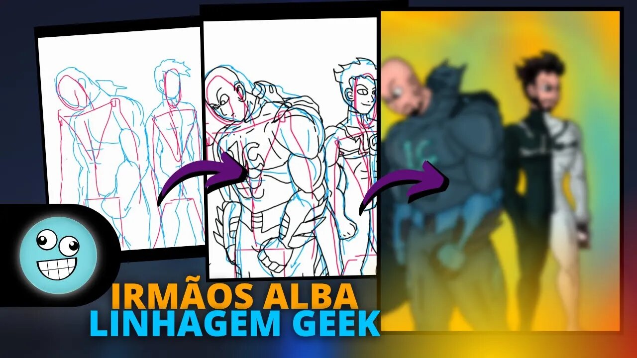 Gabriel Batman Style & André Spiderman Style - Drawing (@Linhagem Geek )
