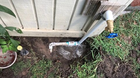 How to replace a broken outdoor faucet