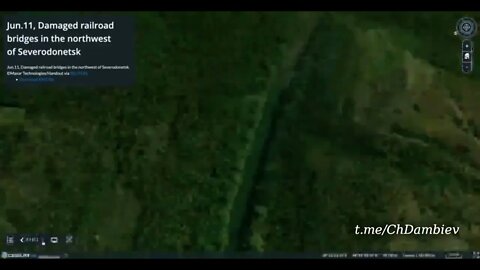🇷🇺🇺🇦 Satellite Images Of Destroyed Bridges Between Severodonetsk & Lisichansk