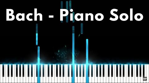 Bach - Air on the G String Piano Solo / Hard Piano Tutorial