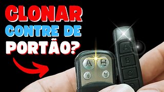 Como configurar o controle de portão Copiador?
