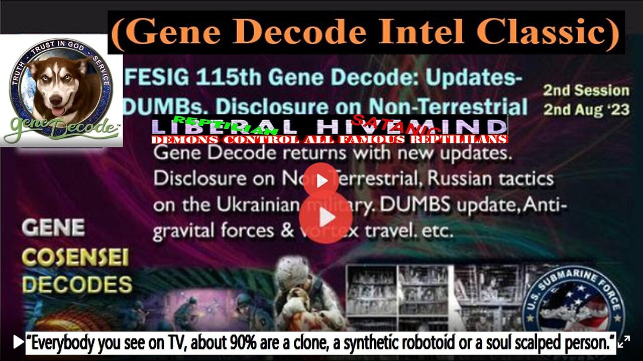 Gene Decode: Major Intel Updates - New Info on DUMBs & More