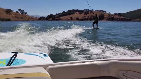 more Foilboarding at Calero