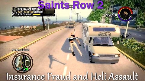Saints Row 2- With Commentary- Activities/Insurance Fraud and Heli Assault