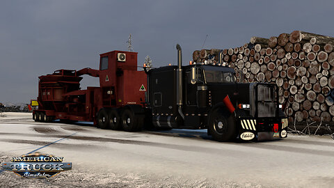 ATS | Peterbilt 389 | Thompson Falls MT to Butte MT | Tub Grinder 60,000lb