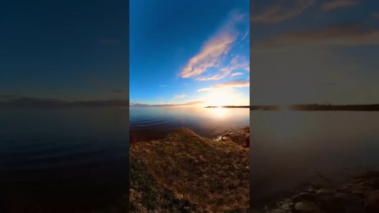 Video of the sun setting